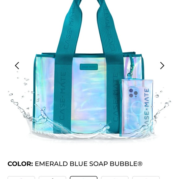 Case-Mate Iridescent Jelly Tote Bag with Pouch - Picture 5 of 13